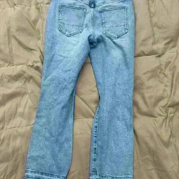 Earnest Sewn Blue Jeans Mud Rise Flare Crop Jane 27 - Picture 5 of 5